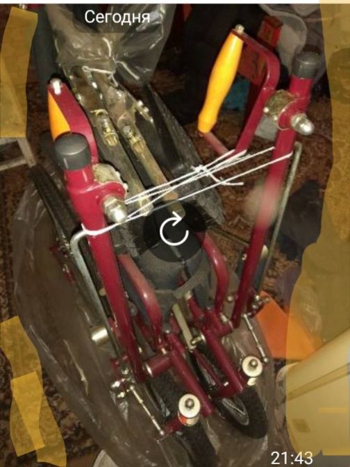 Инвалидная коляска  рычажная