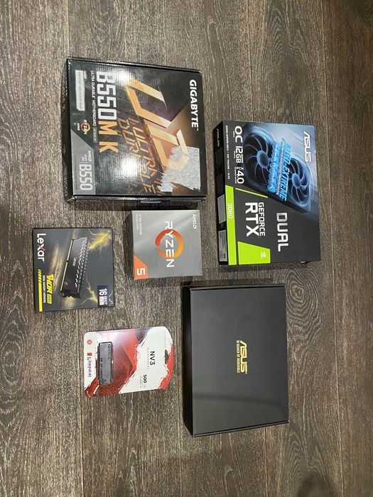 Игровой компьютер rtx 3060, ryzen 5 3600