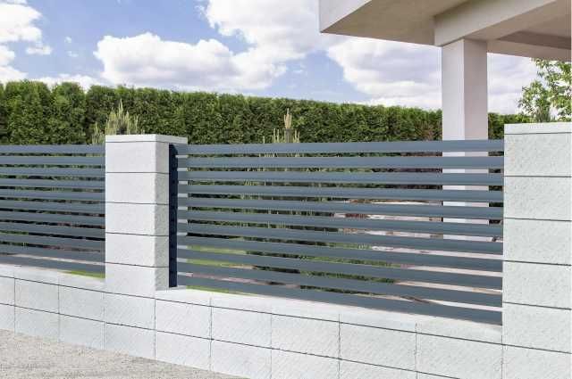 Ogrodzenia gładkie Joniec  ROMA Horizon bloczek BH20 kolory