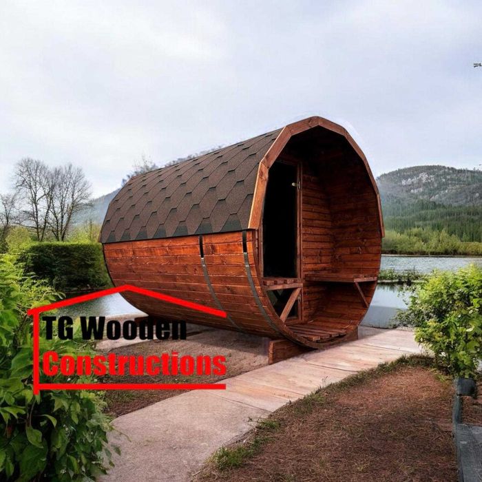 Sauna ogrodowa beczka 2mb ZRÓB TO SAM !!!