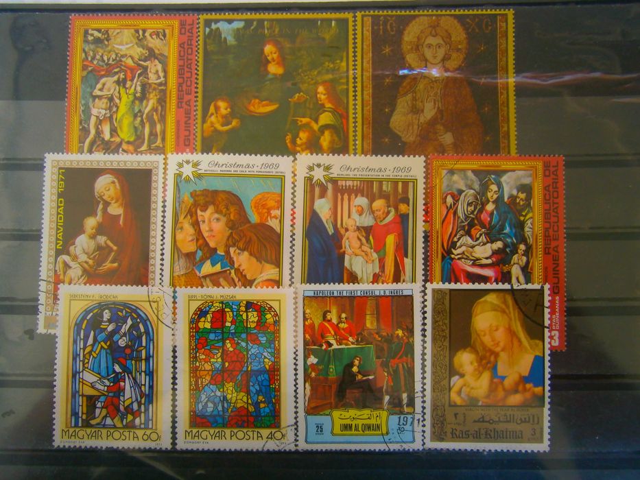 44 selos do tema Motivos religiosos todos diferentes