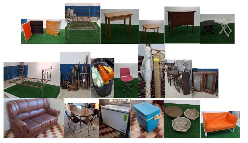 Moveis Vintage de Bambu e outras peças