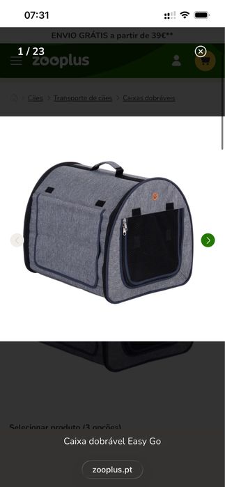 NOVA Caixa transporte animais Easy Go