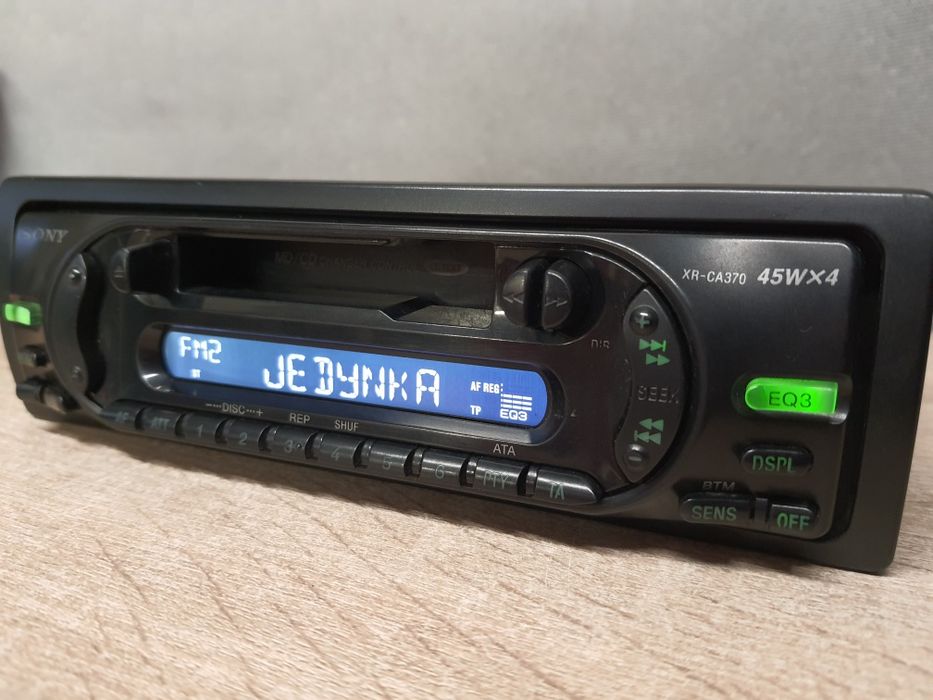 Radio samochodowe Sony kaseta, RDS, XR-CA370 4x45W koltowy / Zielony
