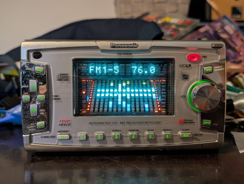 Radio Panasonic CQ-VX3030 Japonia JDM Vintage Hi-Fi 2 din tuning