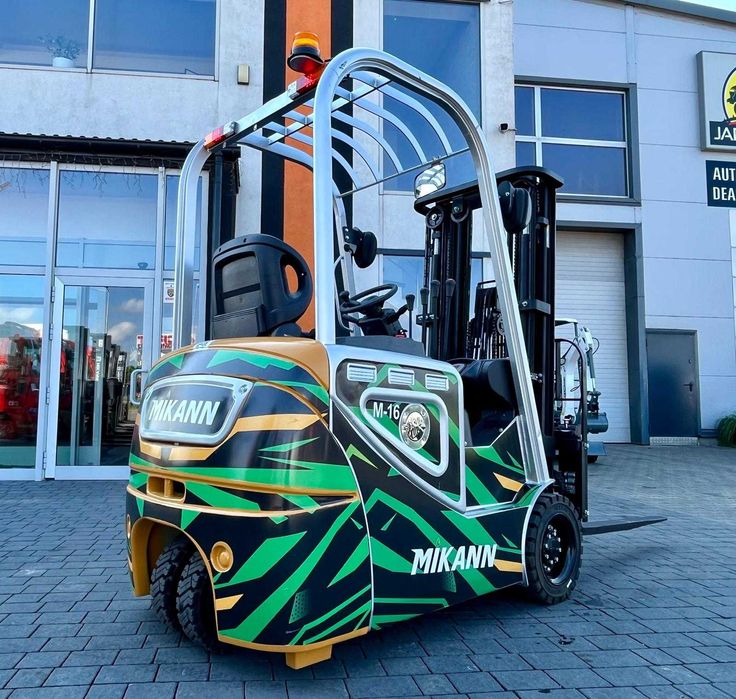 Wózek Widłowy Elektryczny 1,6T MIKANN, Maszt 4.5m,Triplex, 3-kołowy