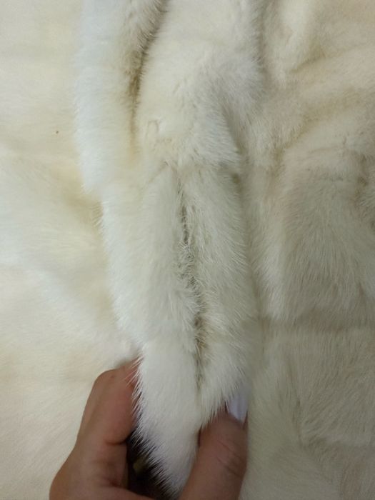 Futro naturalne z norek Nowe Śmietankowe rozm. S- M