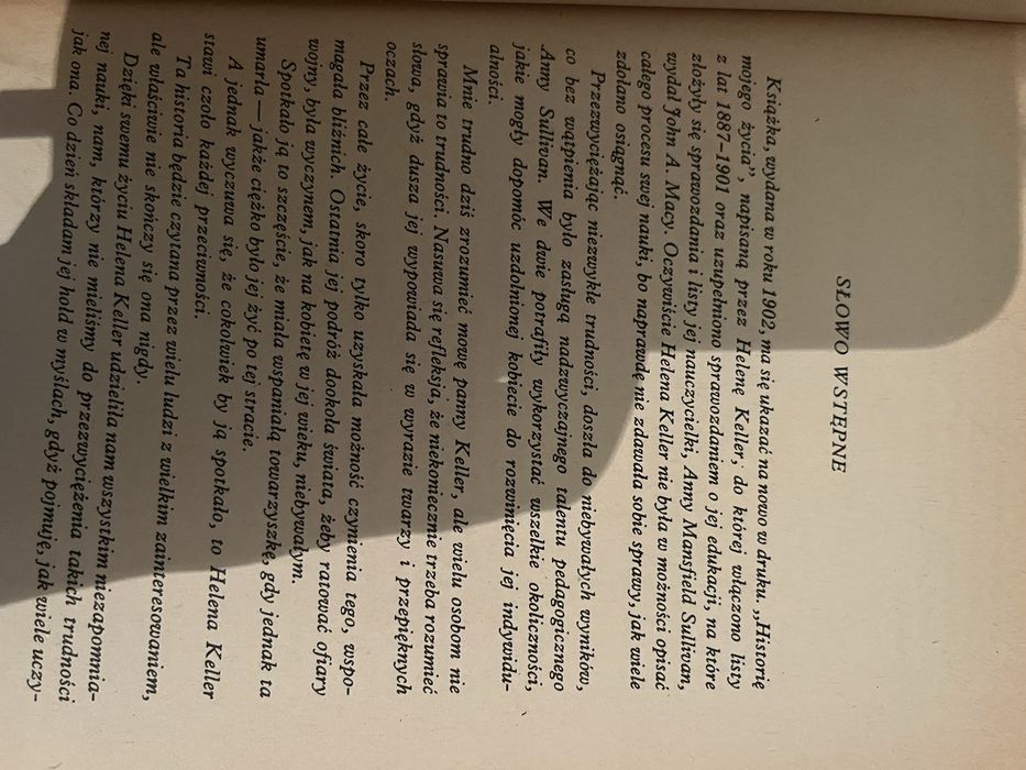Helena Keller Historia mojego życia MNP