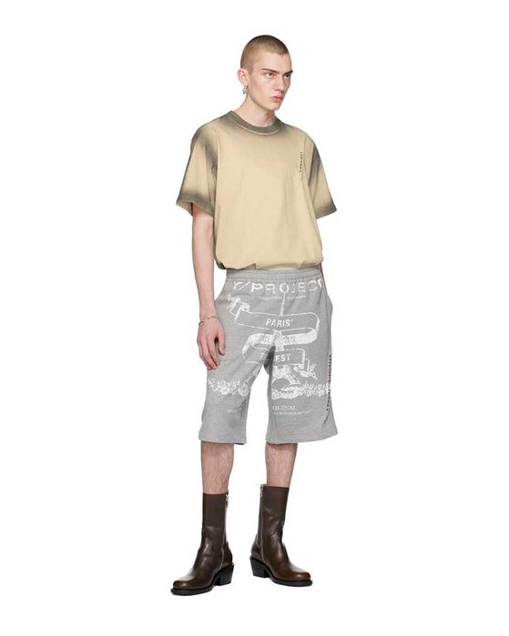 Футболка Y/Project Pinched T-Shirt Beige/Gray