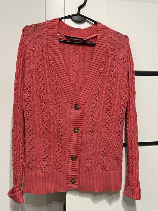 Koralowy sweter KappAhl