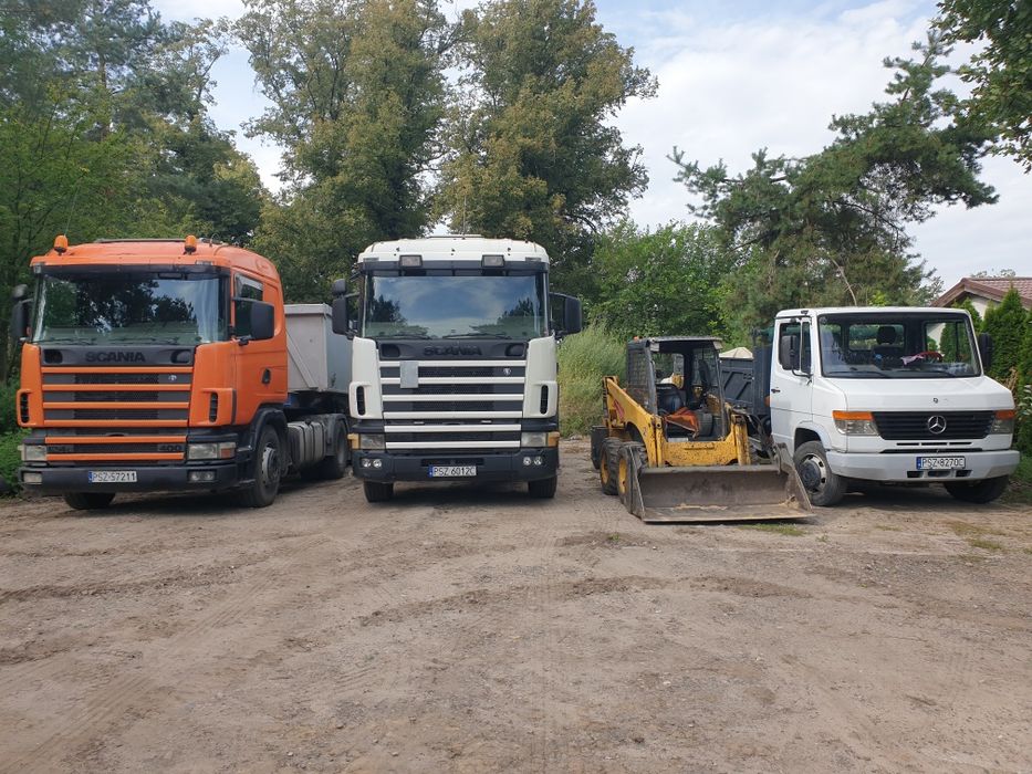 Usługi transportowe wanna hakowiec materiały sypkie