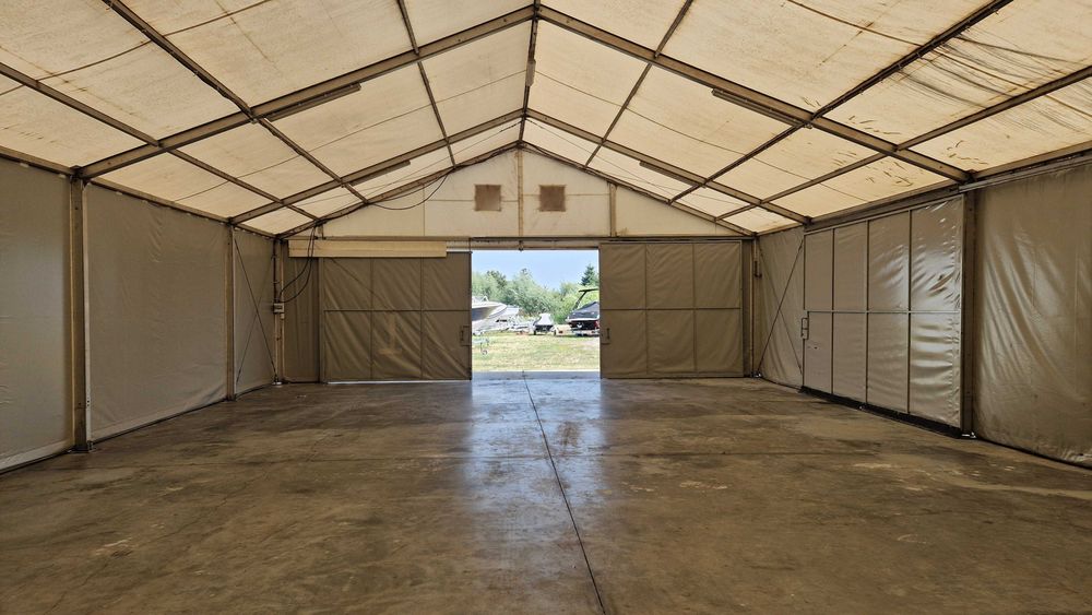 Wynajmę halę namiotową 216 m² + teren działka łącznie 1300m2