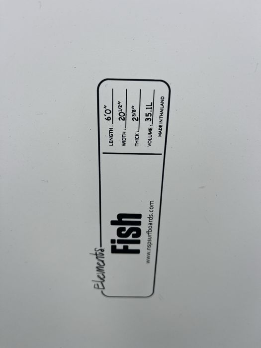 Prancha de surf NSP 6,0 35 vol