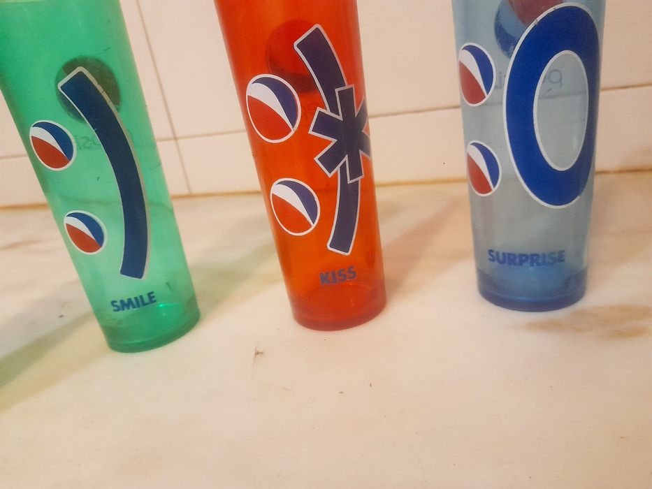 Conjunto de 6 Copos em Plástico Pepsi Vintage