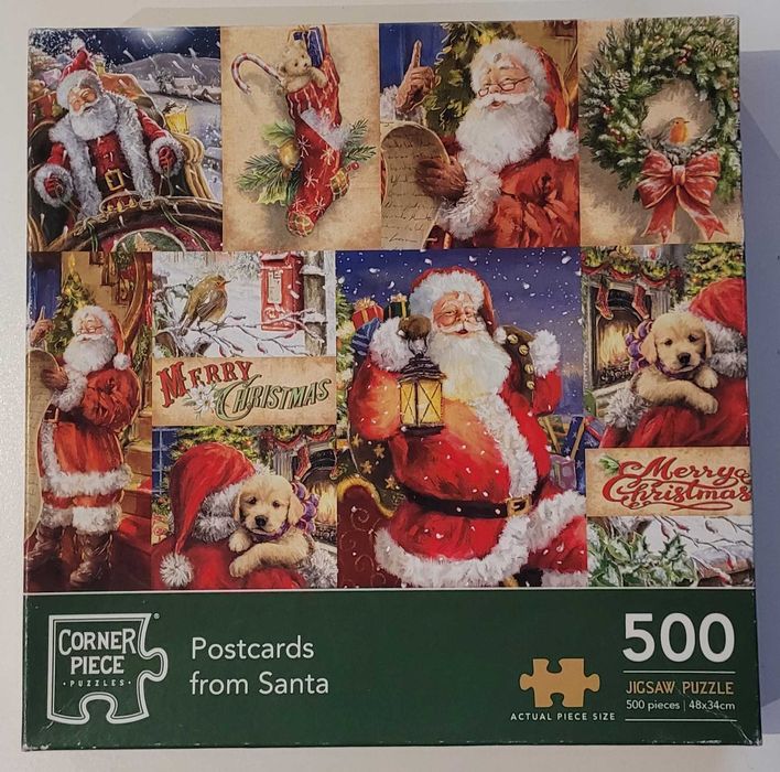 Puzzle Corner Piece 500 Postcards from Santa
