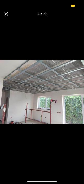 Ocieplenie Poddasza - Regipsy gładzie- malowanie