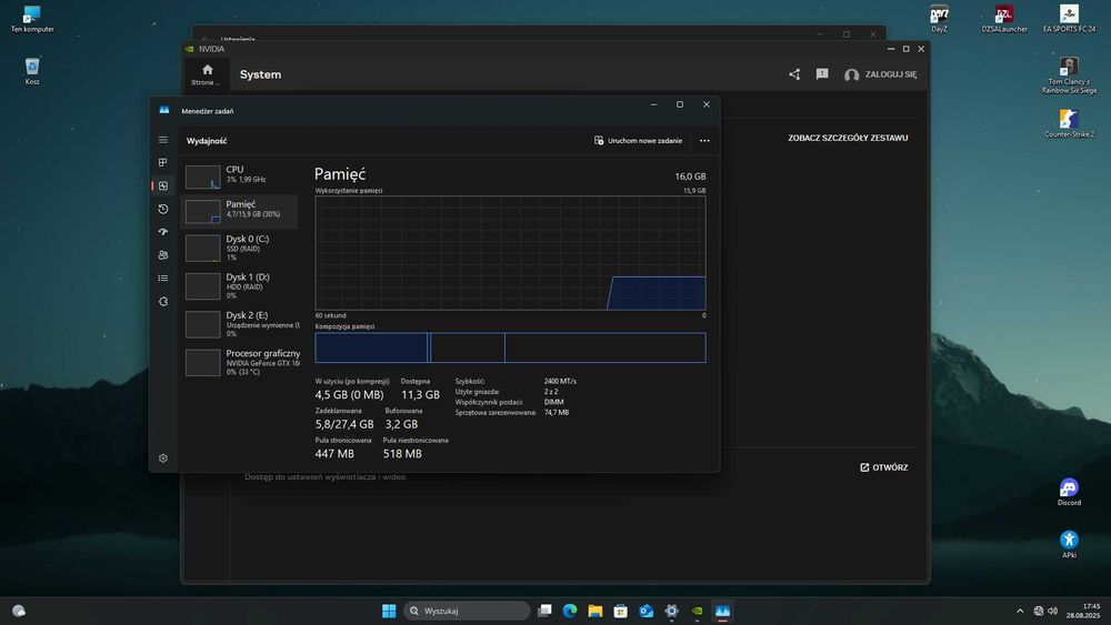 Komputer i5 9600k GTX 1660 SUPER + mysz i klawiatura