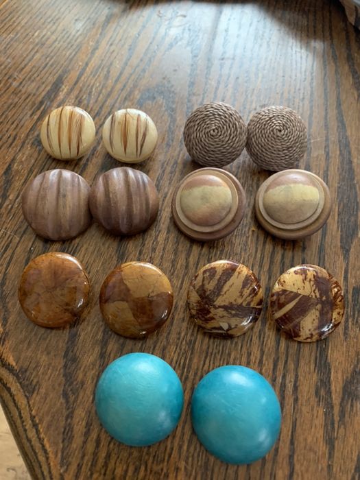 Klipsy klips retro vintage kolekcja