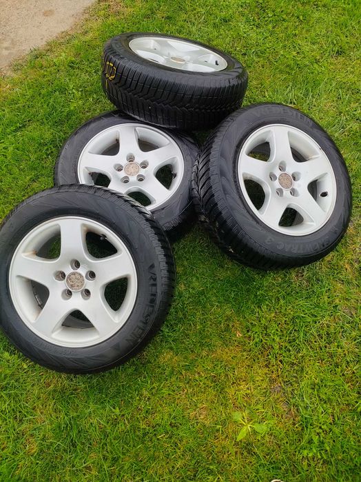 Alufelgi 15" 5x100 Seat Leon Golf IV A3 Octavia + Opony Zimowe 195/65