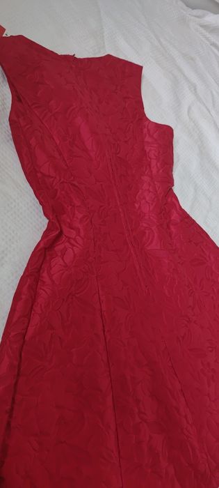 Piękna NOWA elegancka czerwona suknia, sukienka Orasay r. S/M