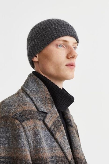 Кашеміровий комплект шапка та шарф premium quality h&m