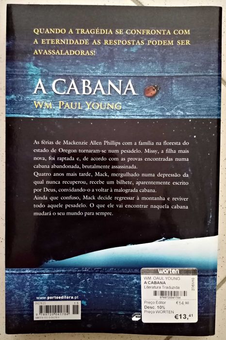 A CABANA - WM. Paul Young = 8 Euros