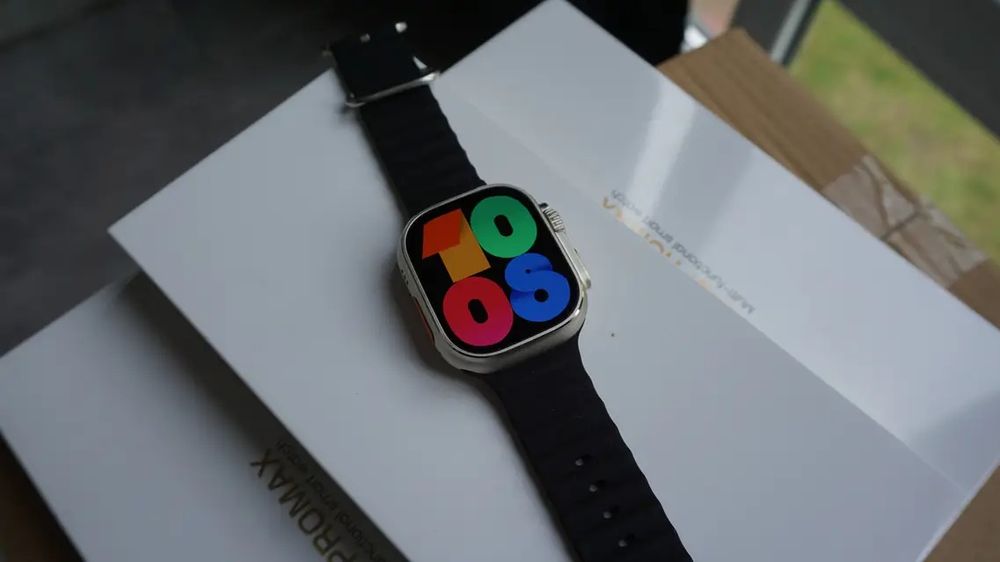 Смарт-годинник HK8 Pro Max 49 mm AMOLED екран українське меню з функцією дзвінка