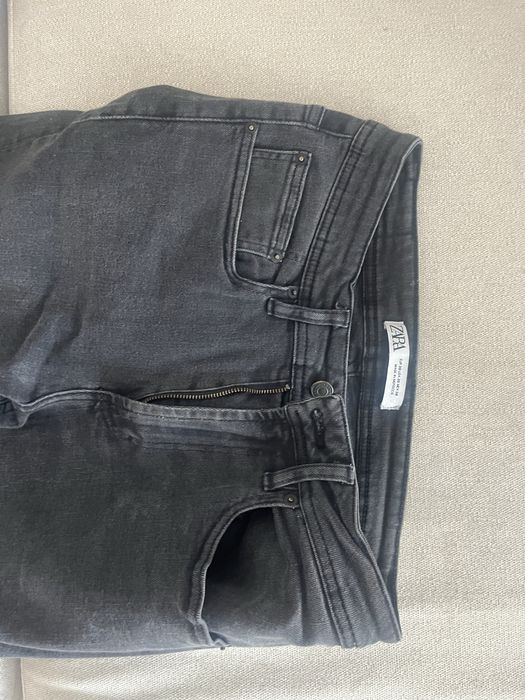 Calças Skinny cinza Zara