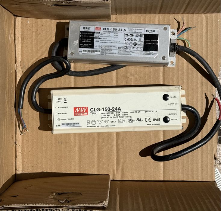 Блок питания/живлення Mean Well XLG-150-24A, CLG-150-24A, 24V 6.3A, 150W — б/в
