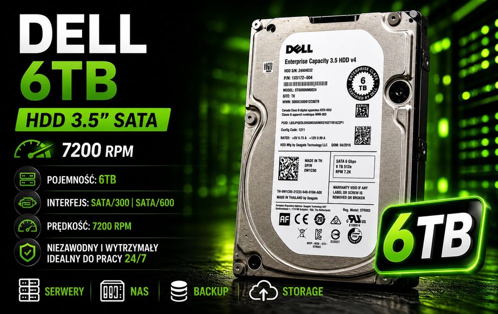 Seagate HDD 4TB 3.5" SATA III Dell WD Enterprise