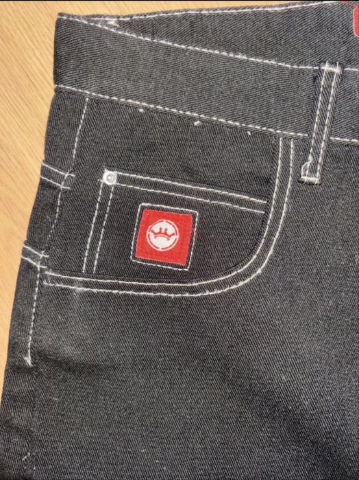 jnco jeans calcões com bordado de dragão