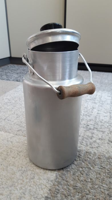 Kanka aluminiowa z rączką, PRL