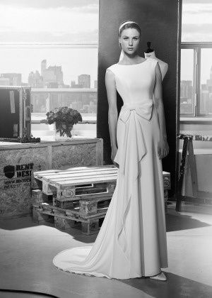 Sukienka ślubna z trenem