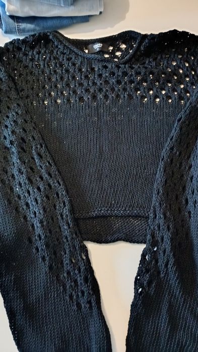 Sweterek czarny S