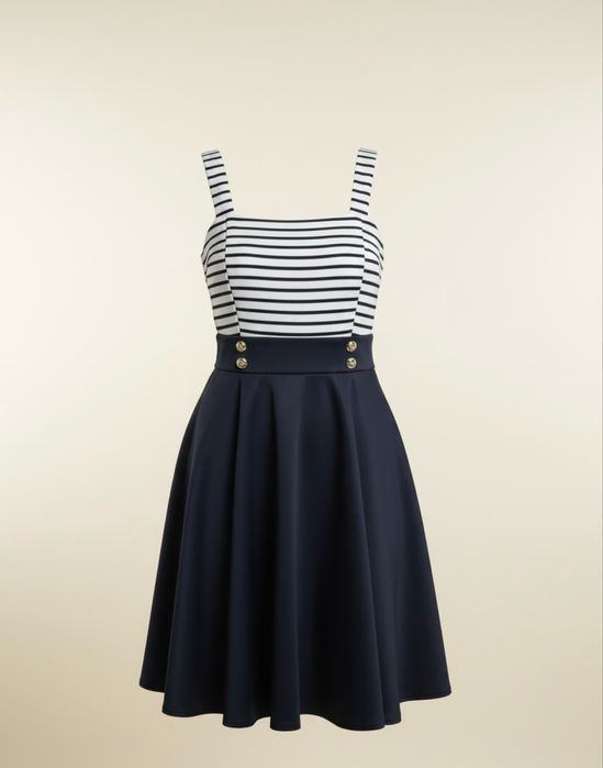 Vestido estilo marinheira Novo