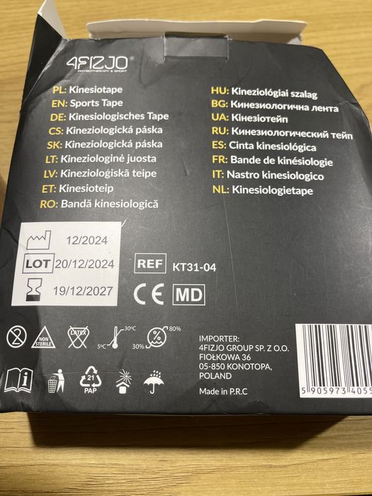 Taśma do kinezjotejpingu/tejpy