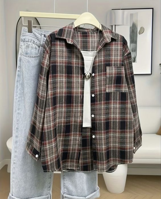 Сорочка жіноча в клітинку котон