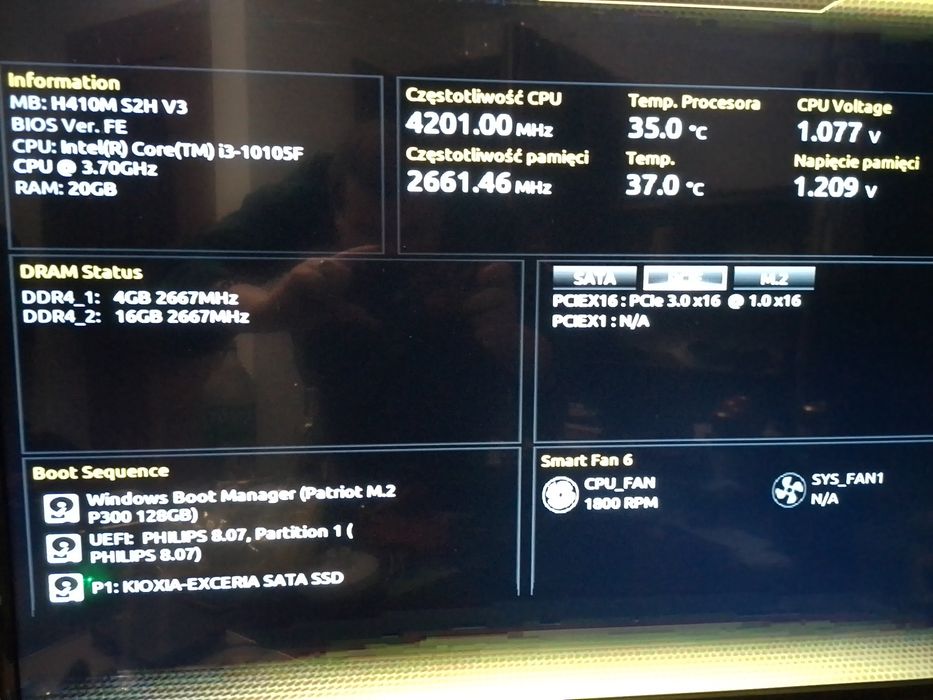 Komputer Micro ATX i3-10105F + GTX 1660 SUPER ITX