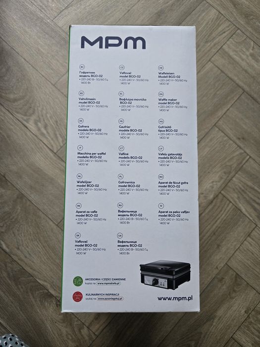 Nowa gofrownica MPM 1400W