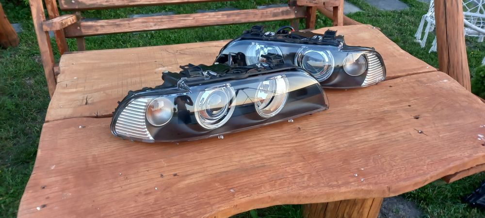 Bmw e39 lampy przod lift xenon hella europa led markery po regeneracji