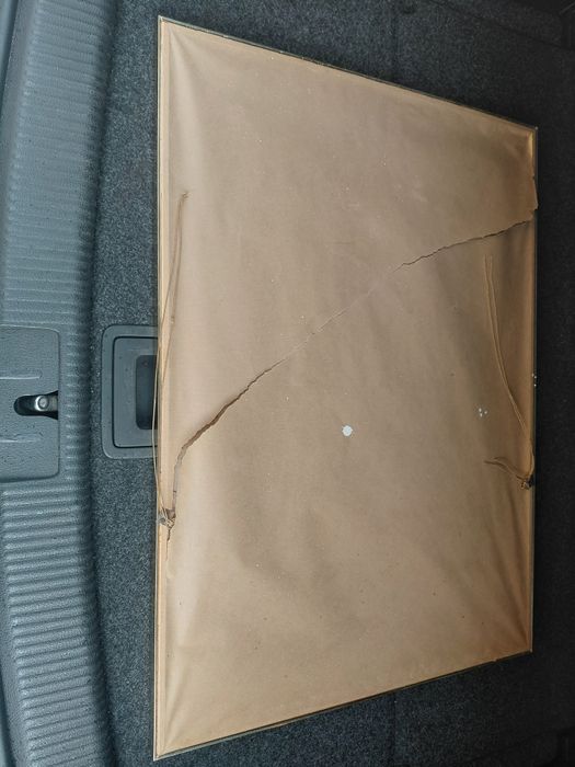 Quadro antigo para restauro no estado real que se encontra nas fotos 8