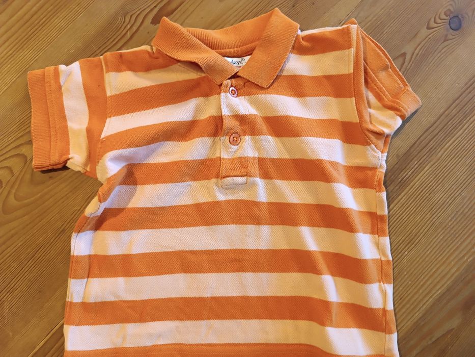 2 koszulki z kołnierzykiem dla dzieci