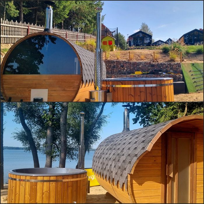 Domek Nad Jeziorem 6-8os. Mazury, Kruklanki, plaża, sauna, bania