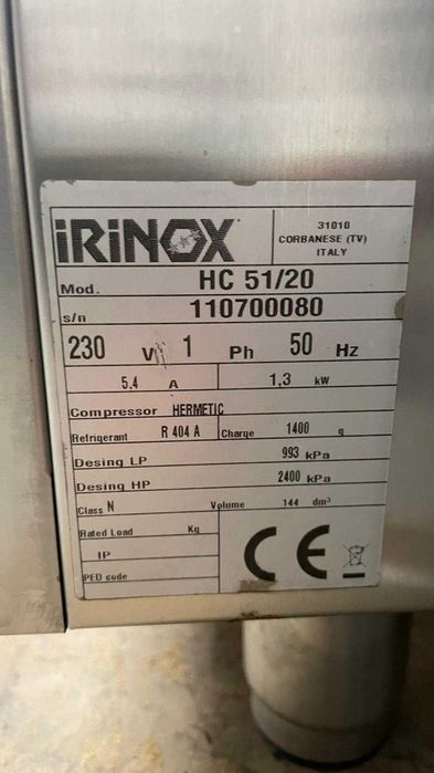Abatedor de Temperatura IRINOX