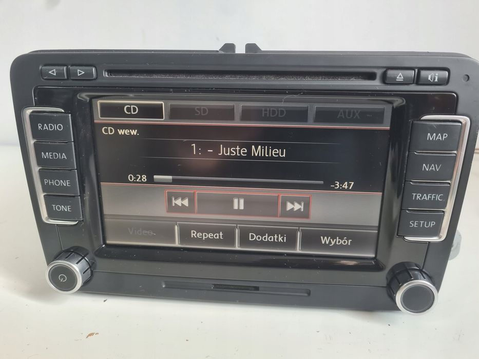 Radio nawigacja Rns510 vw golf v vi passat b6 b7 touran jetta t5 PL