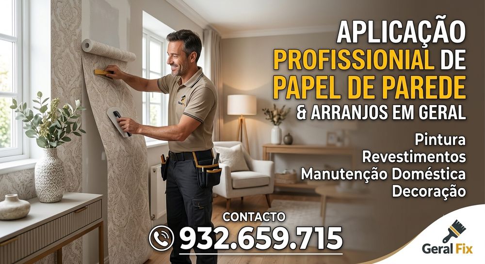 Aplicação de Papel de Parede.