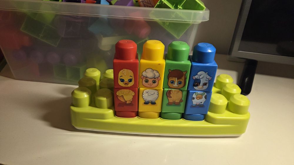 Mega bloks farma pianinko gąsienica Mega zestaw