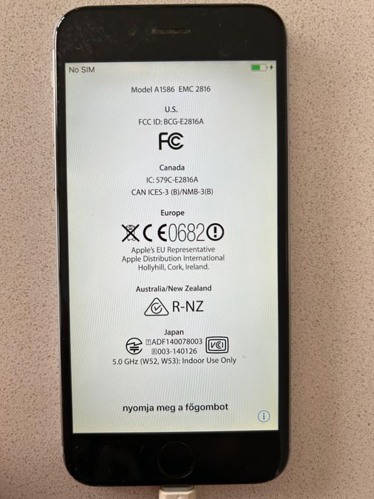 iPhone 6 Space Gray 16GB desbloqueado + bateria 88%