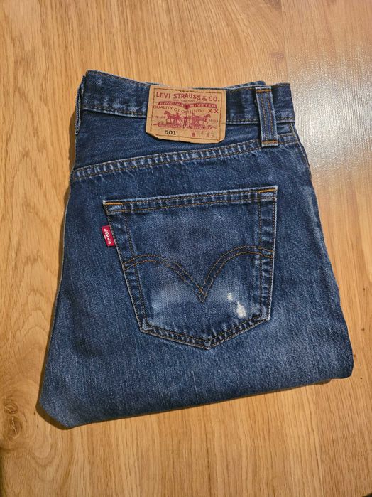 Levi's 501 jeansy W32 L34 spodnie jeansowe Levis