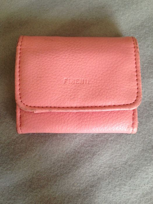 Portfel różowa skóra